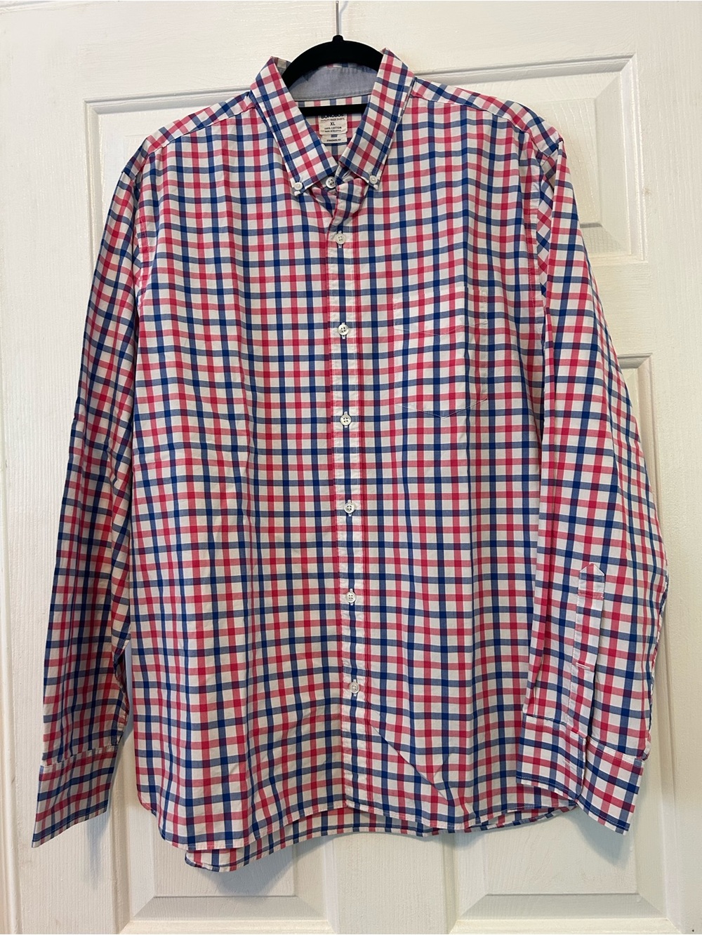 Bonobos Red & Blue Plaid Button-Down Shirt